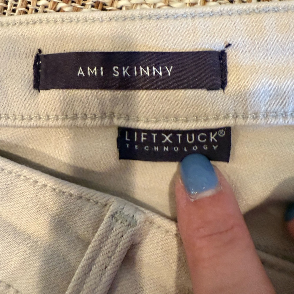 NWT NYDJ - Ami‎ Skinny Legging Jeans Raw Hem - Feather Size 14 - Picture 4 of 8